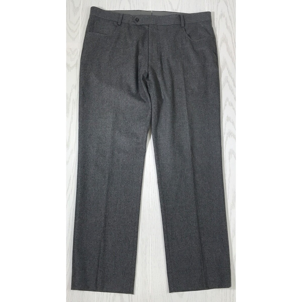 Turtleson Dress Pants Mens 38x30 Wool Trouser Designer Made In Italy Preppy Golf